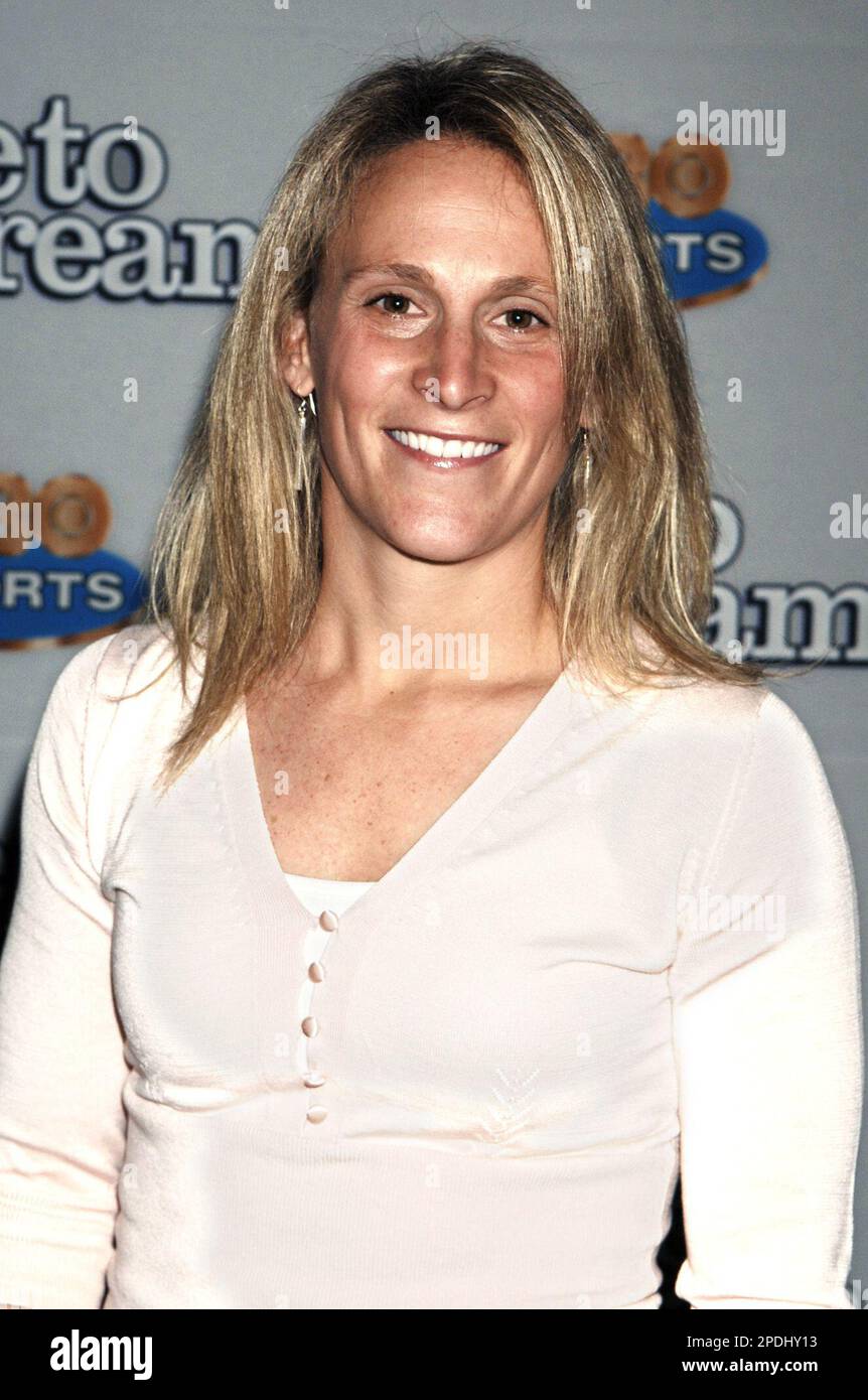 U.S Olympic gold medal soccer player Kristine Lilly arrives for the