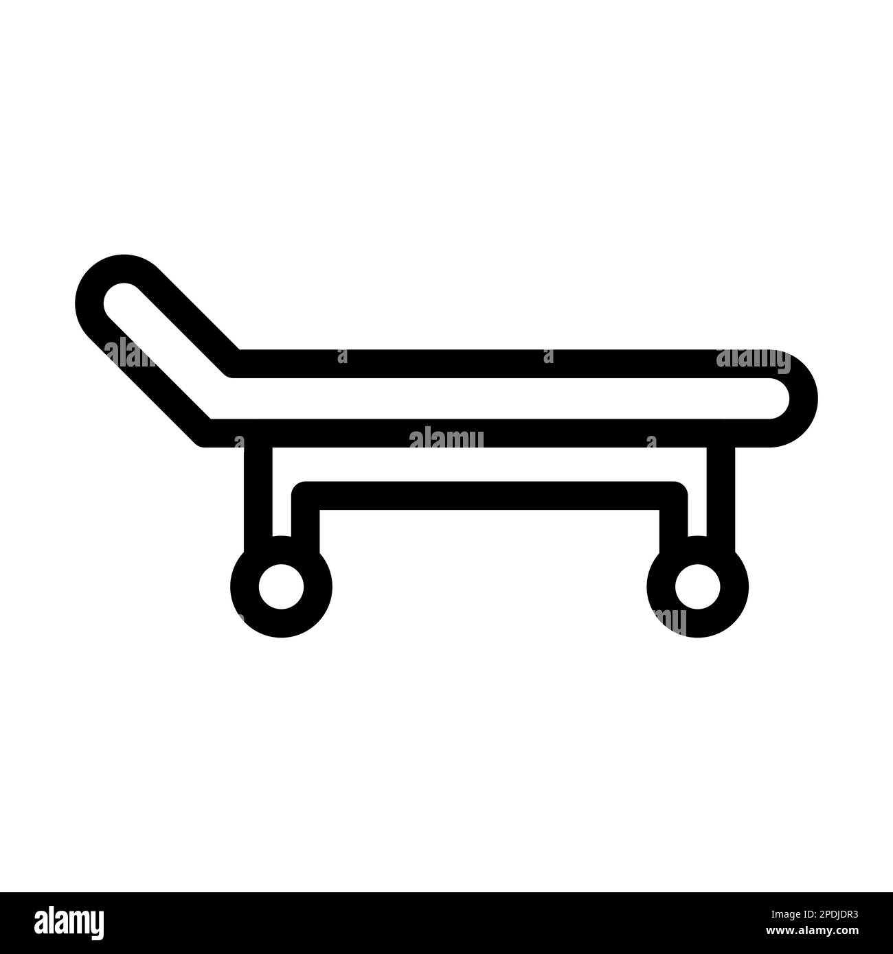 Stretcher Vector Thick Line Icon For Personal And Commercial Use Stock ...