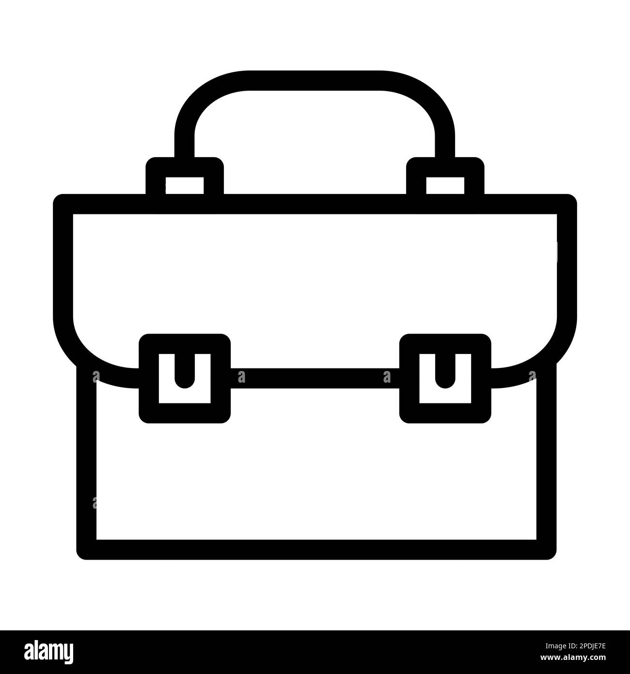 Briefcase Vector Thick Line Icon For Personal And Commercial Use Stock ...