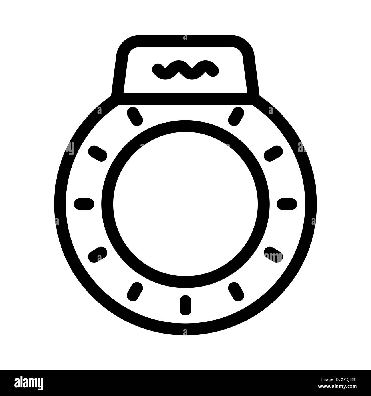 Mens Ring Vector Thick Line Icon For Personal And Commercial Use Stock ...