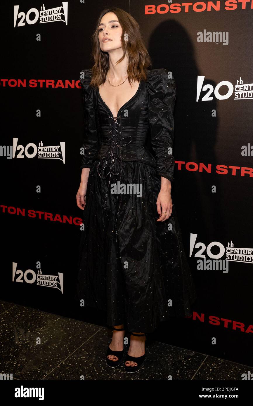 New York, USA. 14th Mar, 2023. Keira Knightley arrives on the red