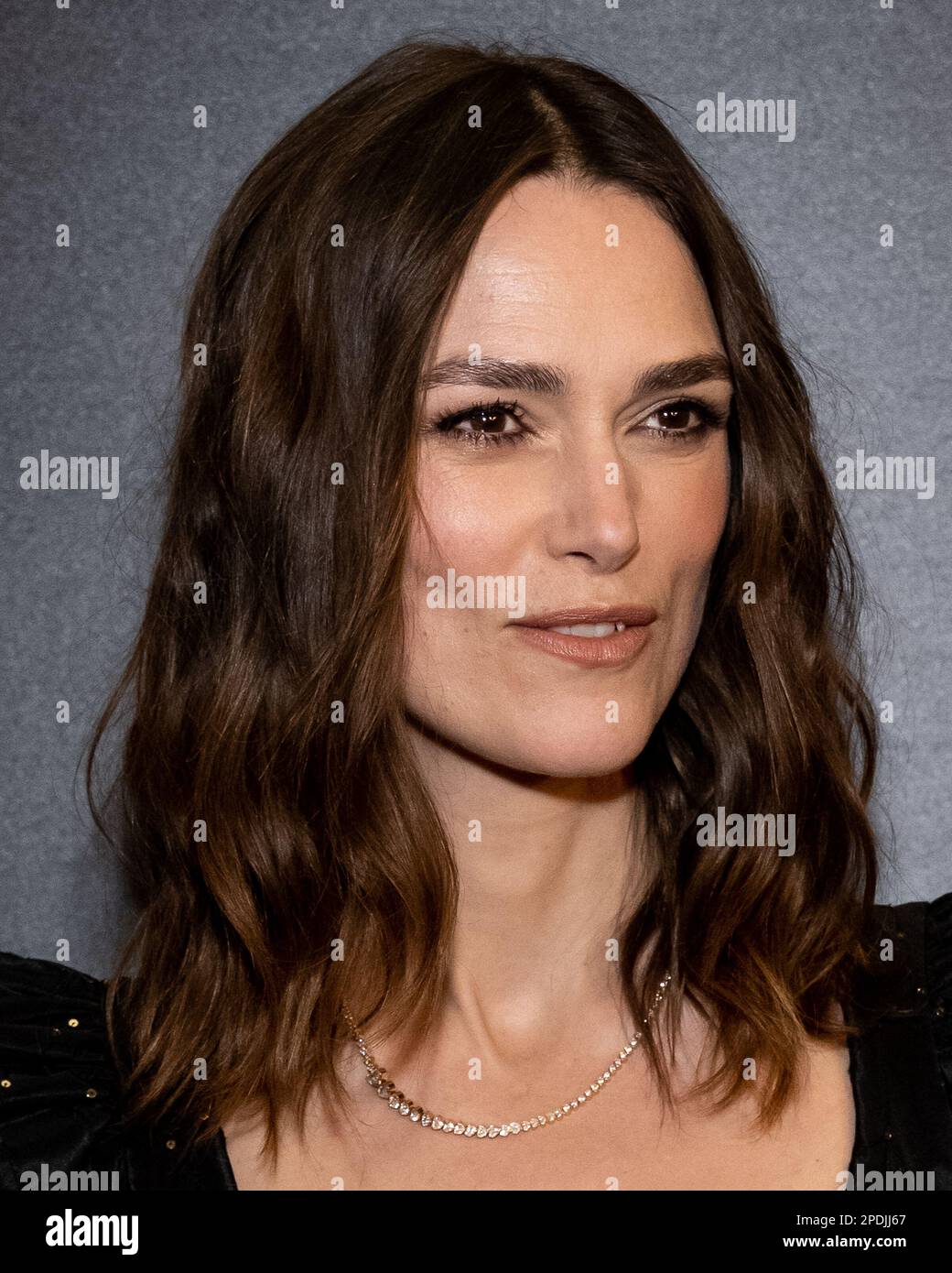 New York, USA. 14th Mar, 2023. Keira Knightley arrives on the red carpet for the premiere of