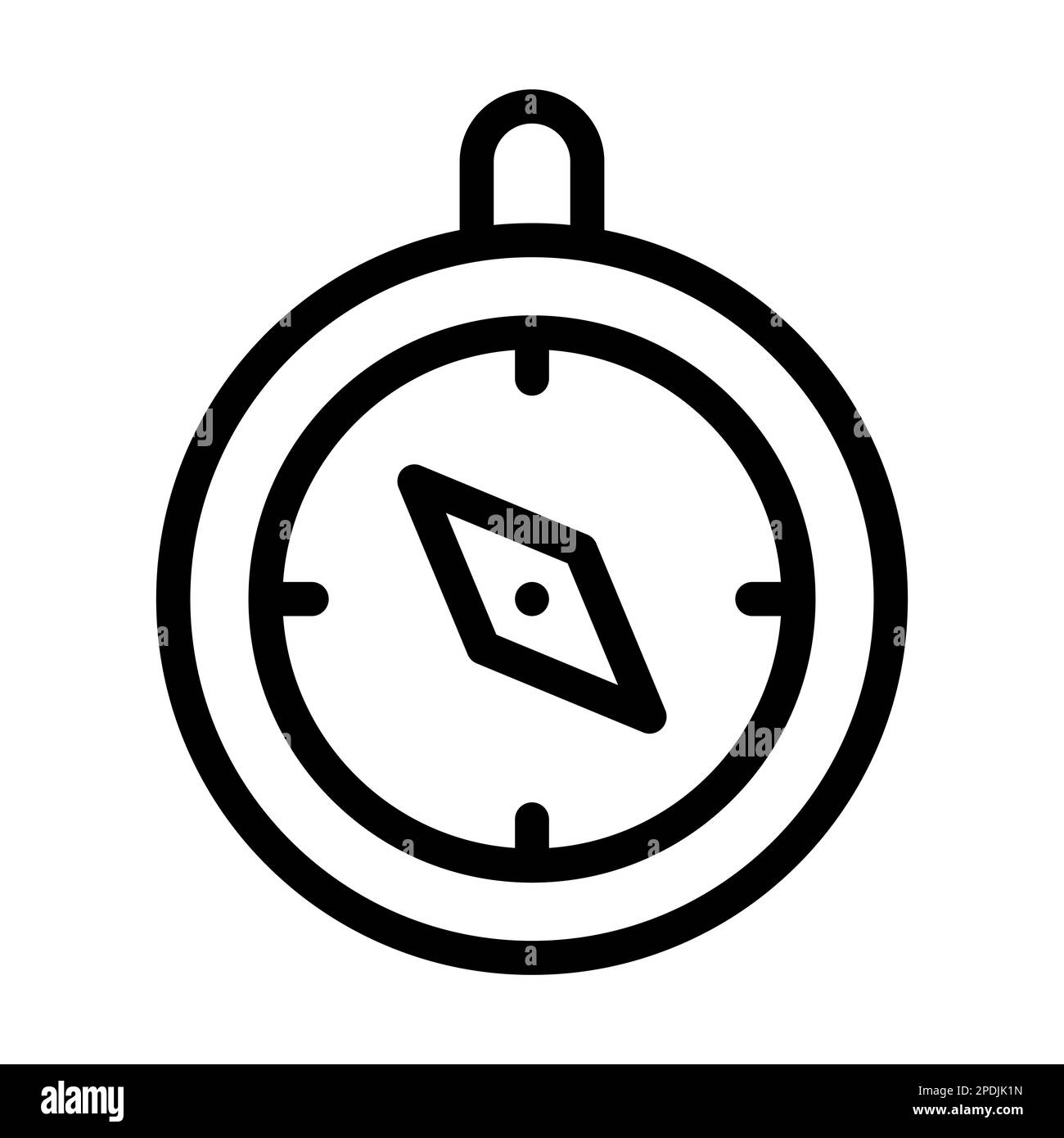 Navigation Vector Thick Line Icon For Personal And Commercial Use Stock ...