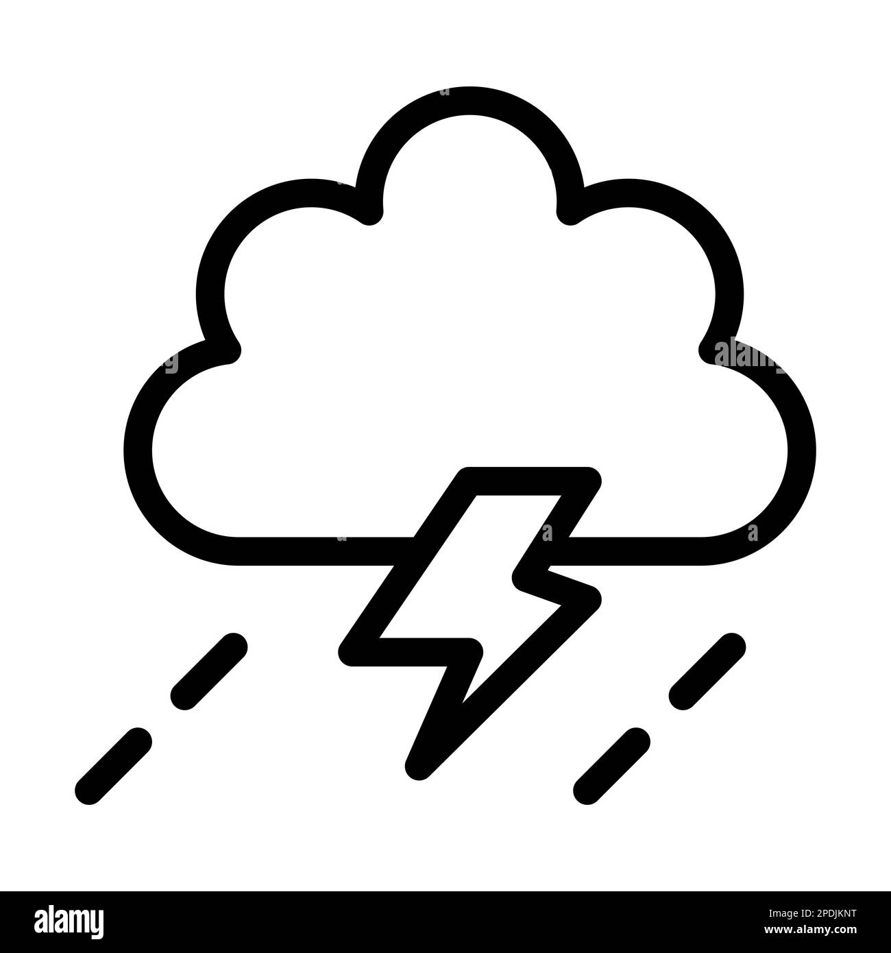 Storm Vector Thick Line Icon For Personal And Commercial Use Stock ...