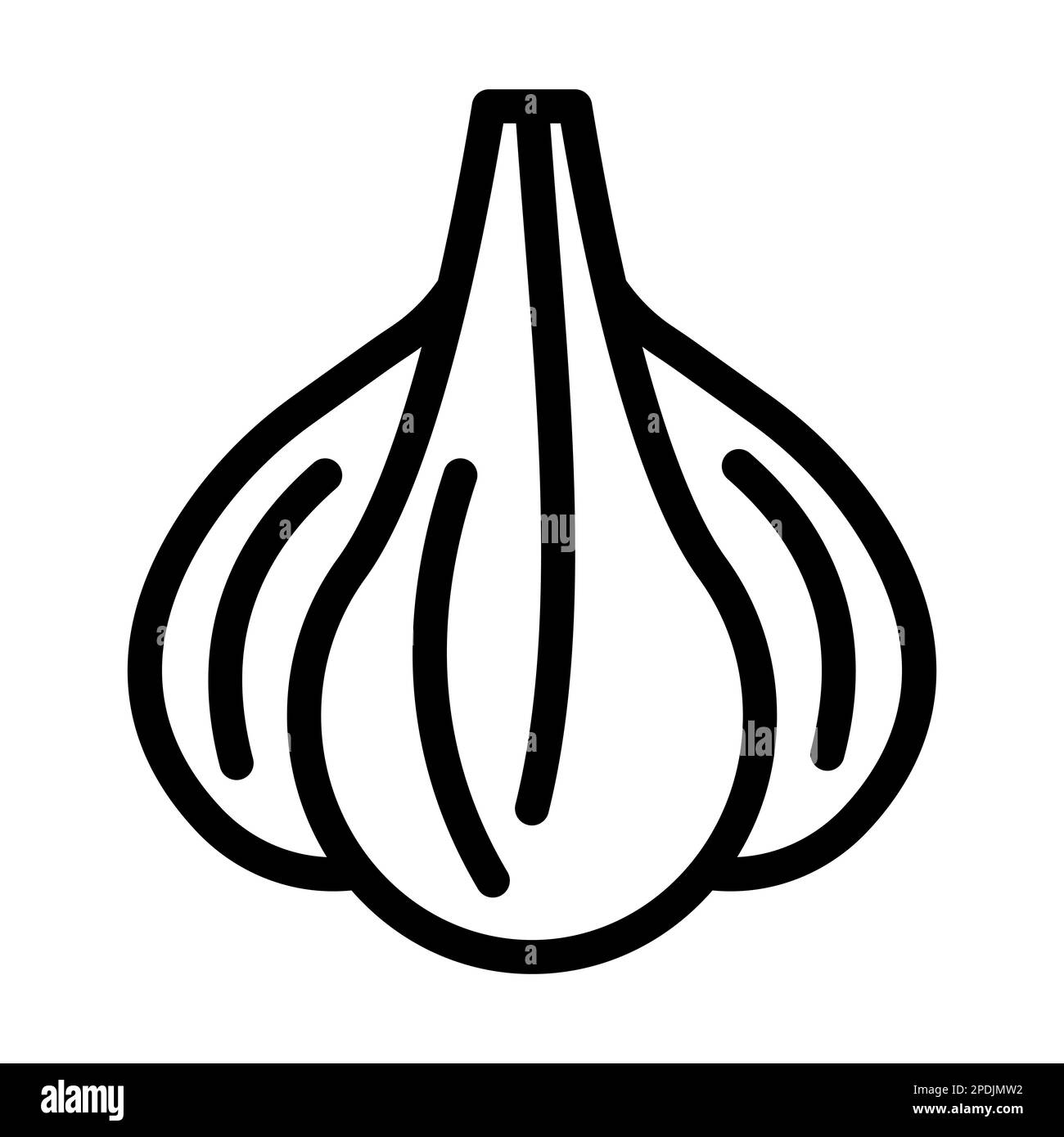 Garlic Vector Thick Line Icon For Personal And Commercial Use Stock ...