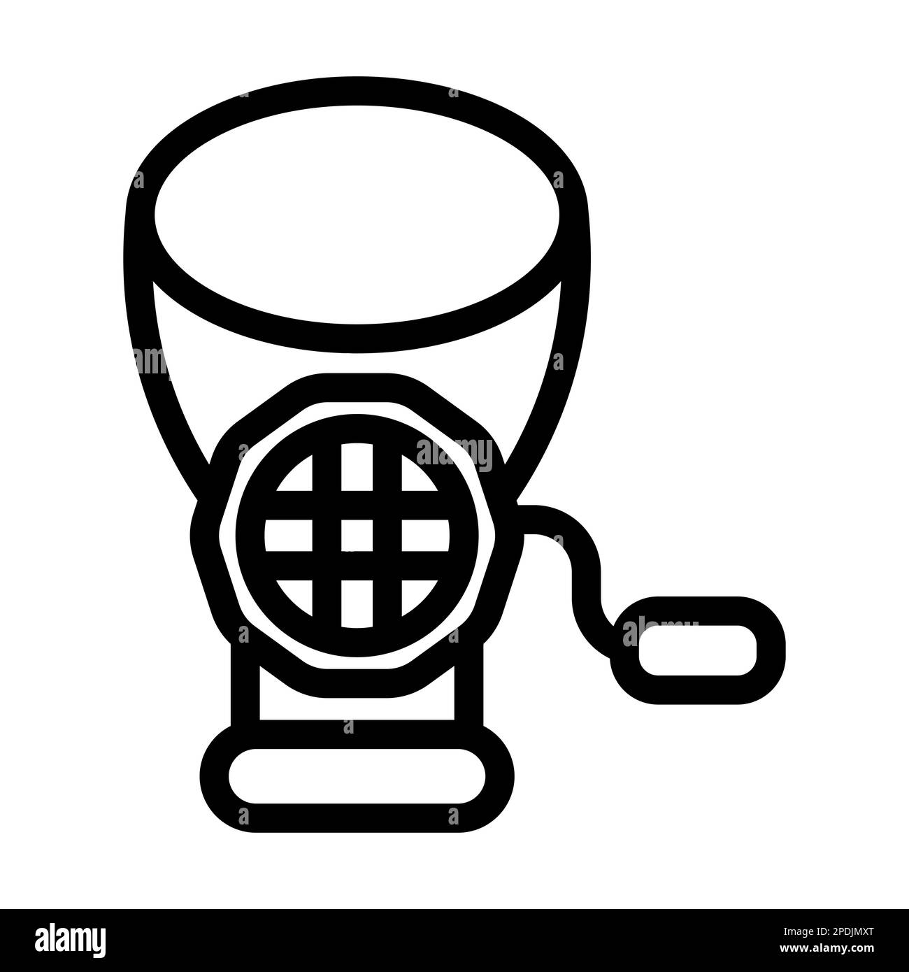 Mincer Vector Thick Line Icon For Personal And Commercial Use Stock