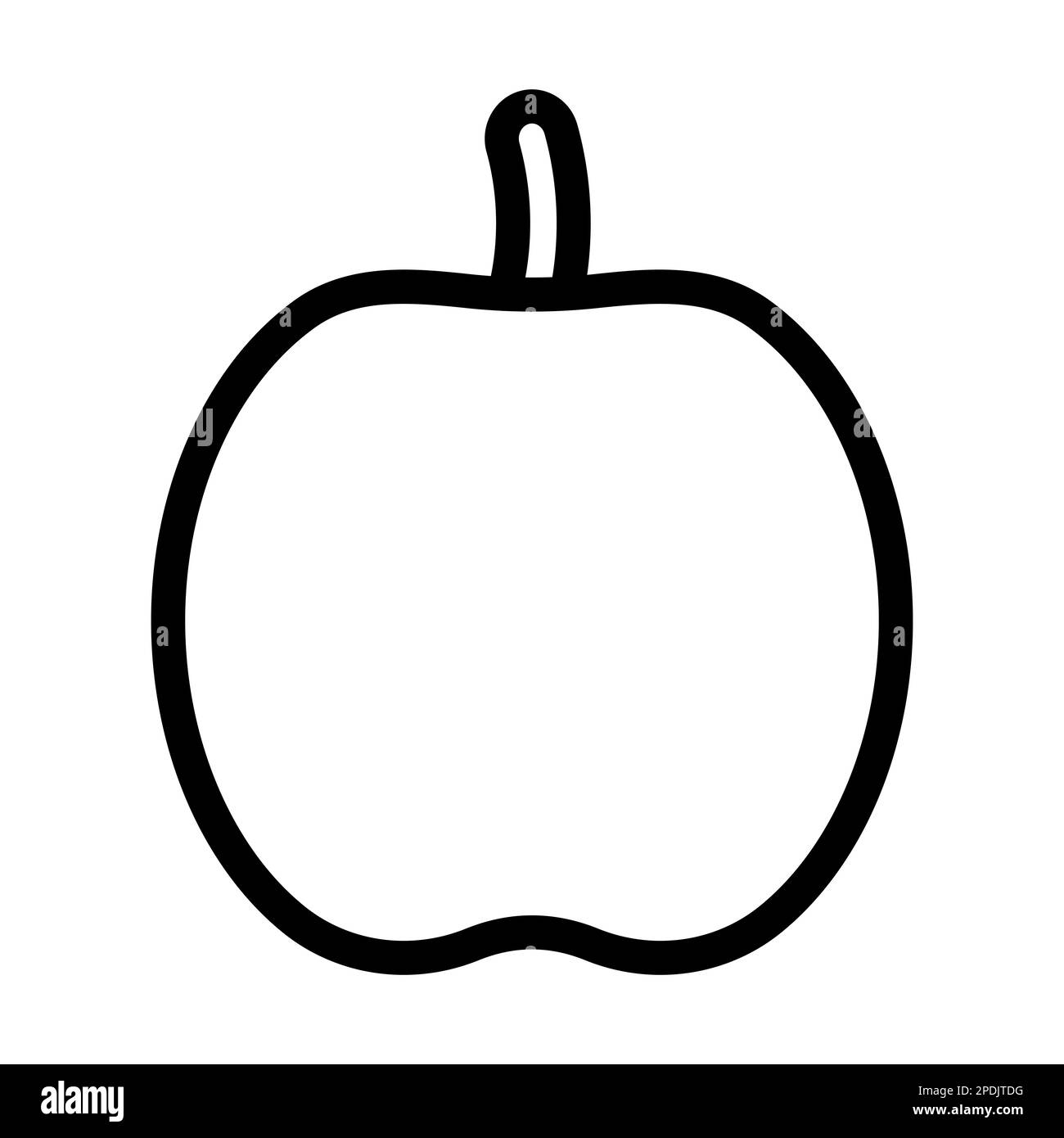 Apples Vector Thick Line Icon For Personal And Commercial Use Stock ...
