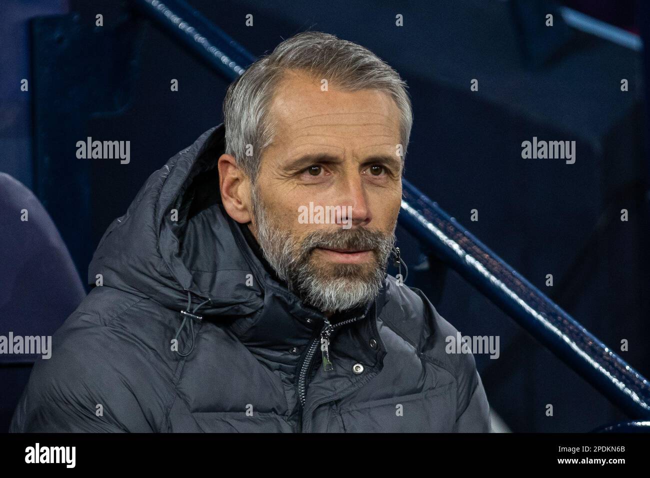Manchester, UK. 15th Mar, 2023. Leipzig's manager Marco Rose reacts ...