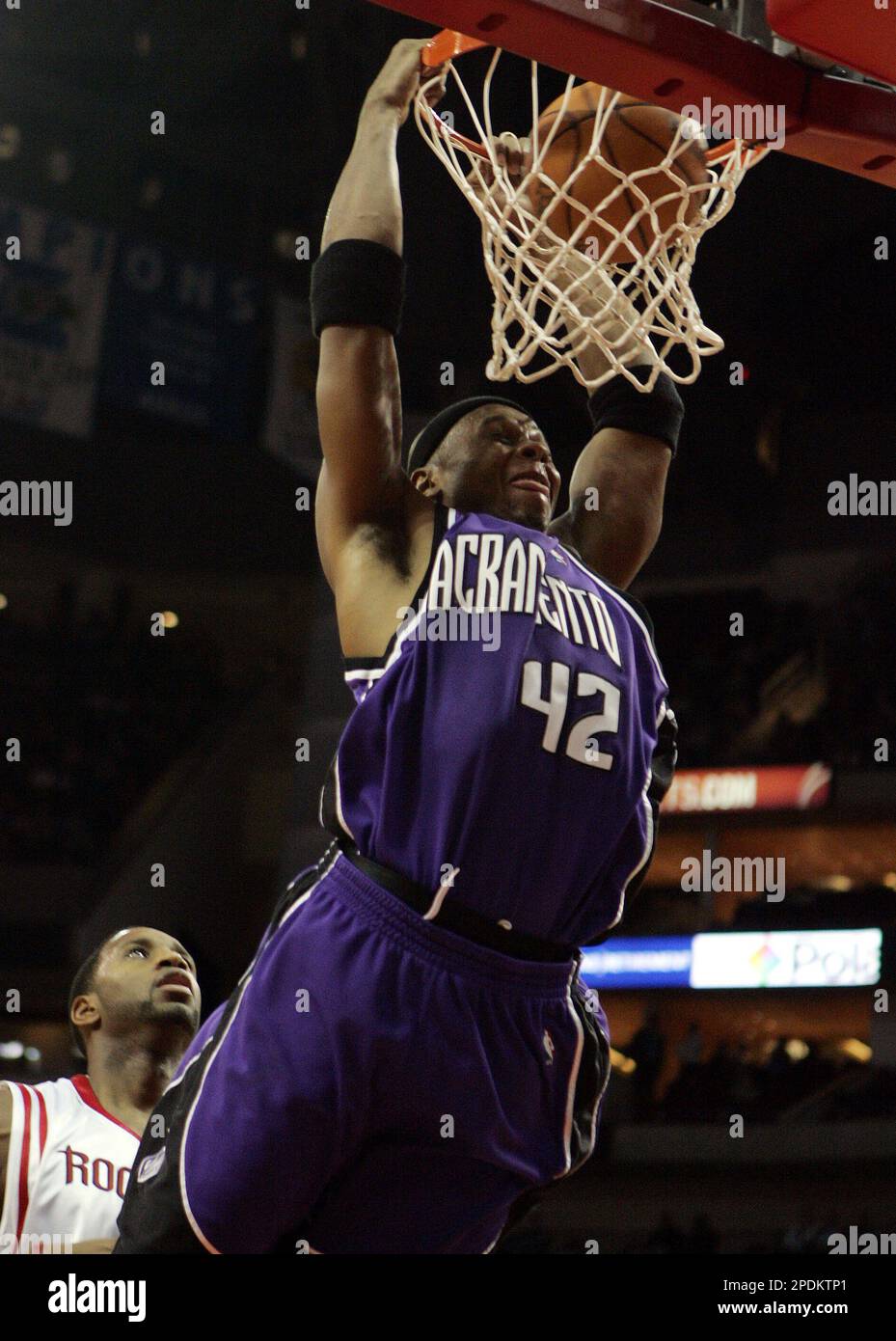 Western player Tracy McGrady of the Houston Rockets dunks a basket during  the NBA All-Star basketball game in Las Vegas on Sunday, Feb. 18, 2007. The  Western Conference defeated the East 153-132. (