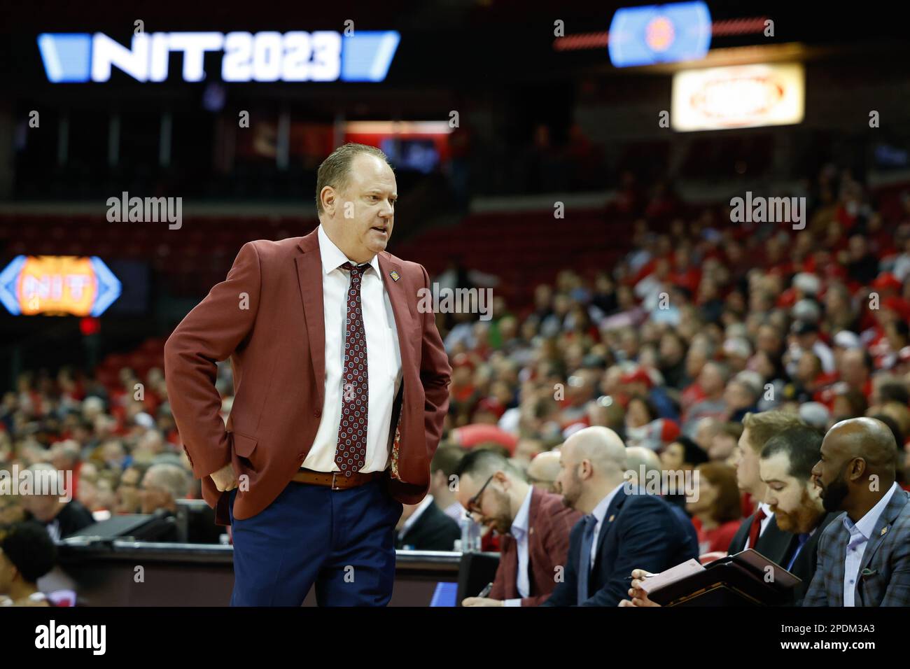Madison, WI, USA. 14th Mar, 2023. Wisconsin Badgers head coach Greg