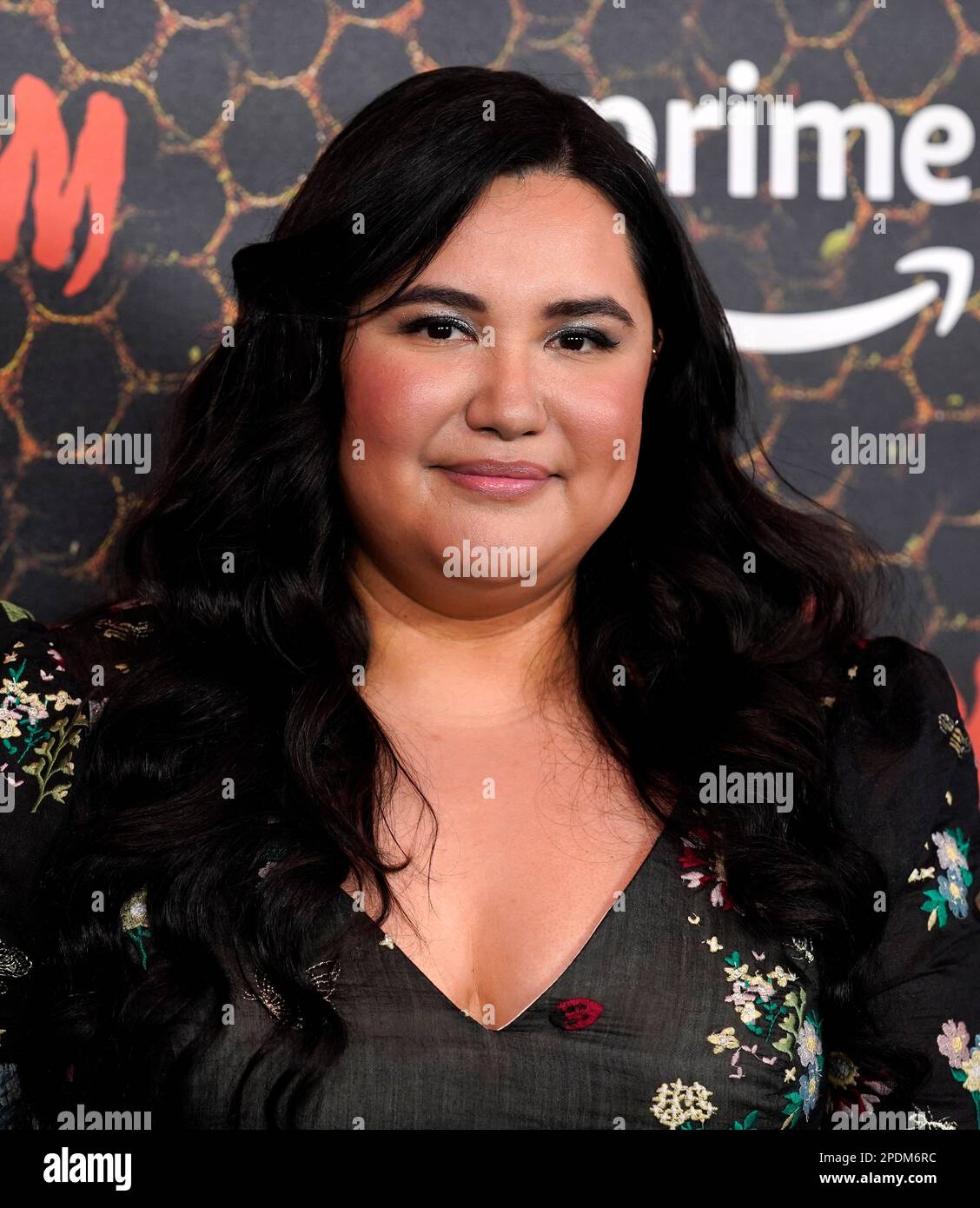 Karen Rodriguez poses at the premiere of the Amazon Prime Video series ...