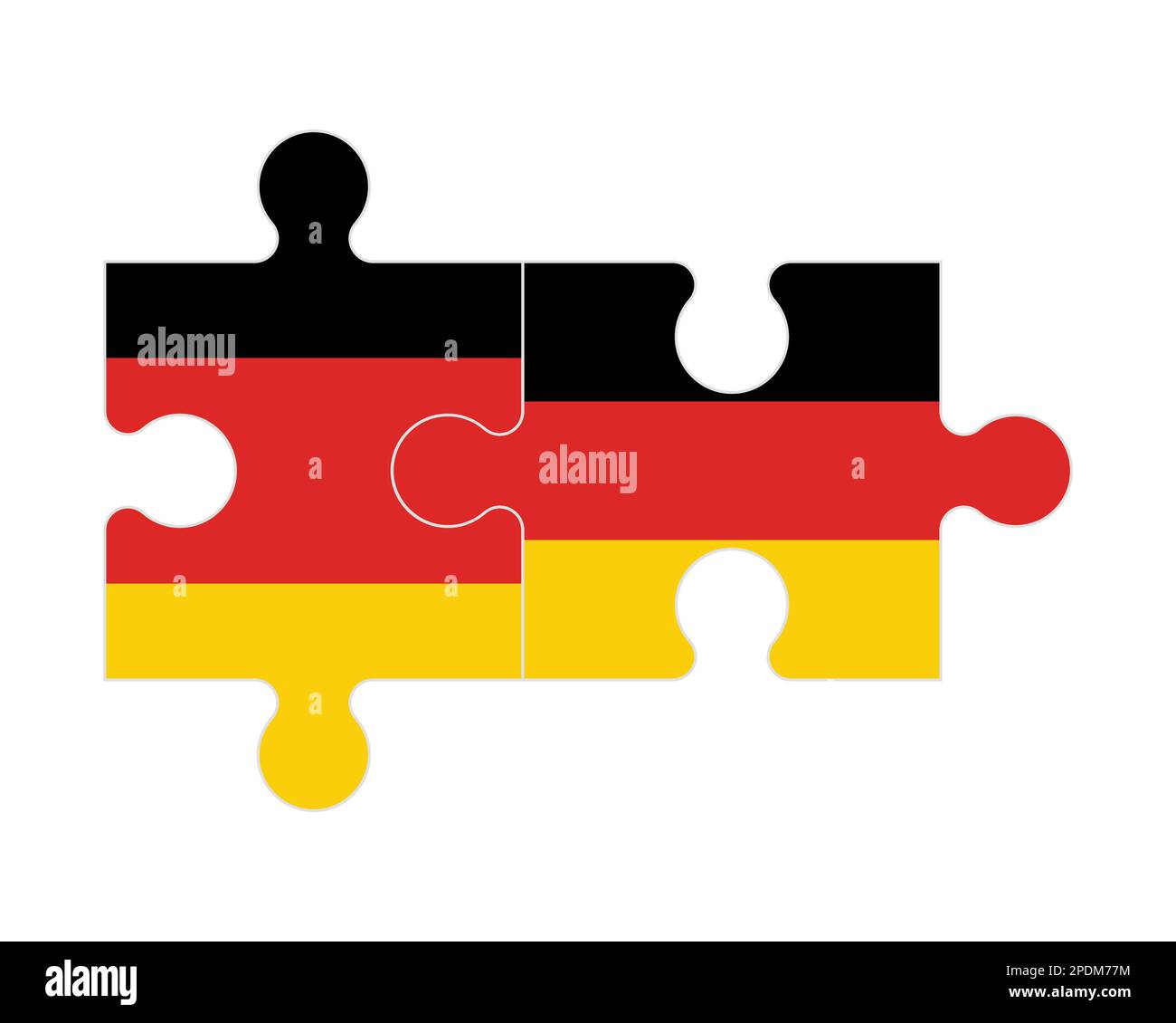 Connected puzzle of flags of Germany and Germany, vector Stock Vector ...