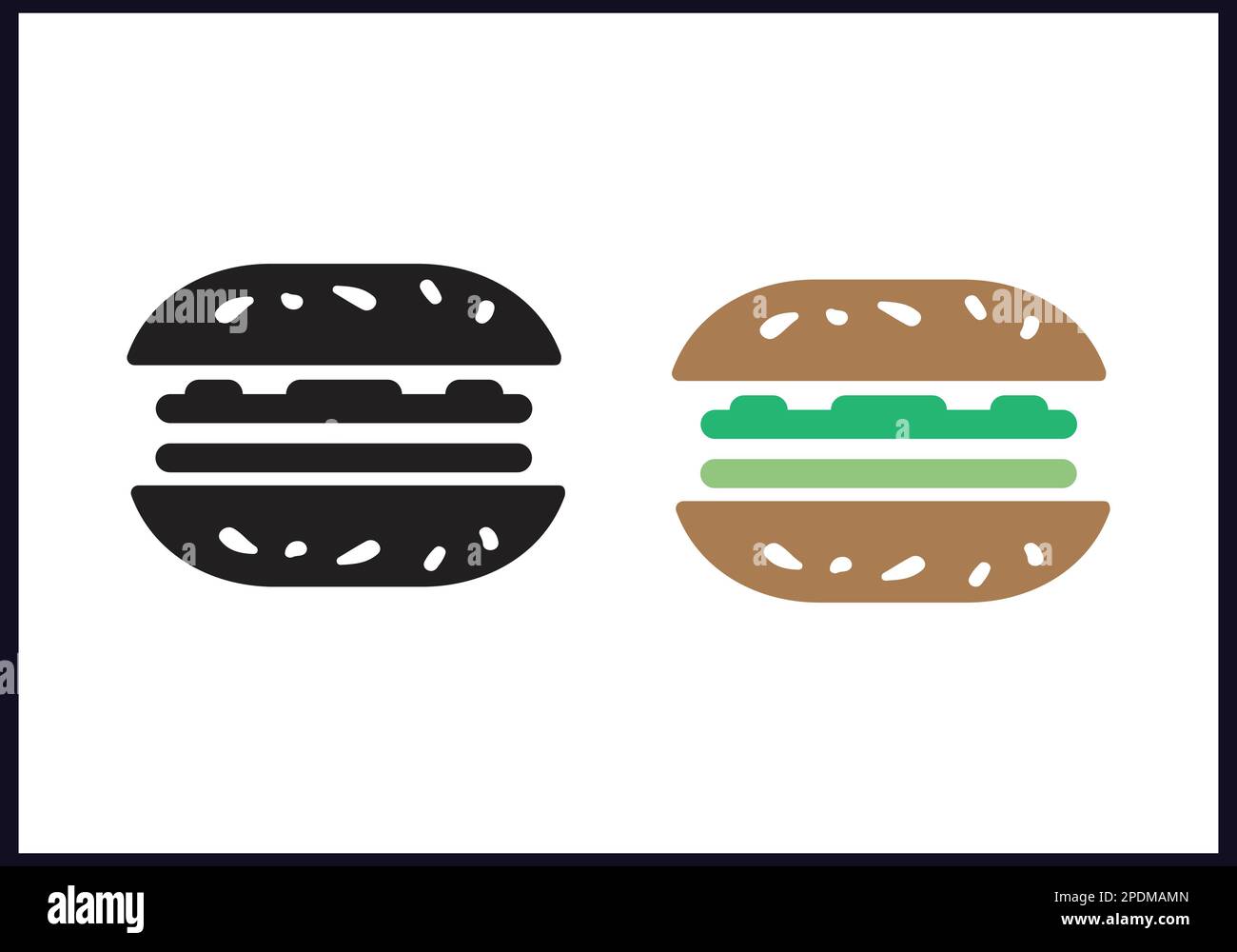 food icon vector on white background. Stock Vector