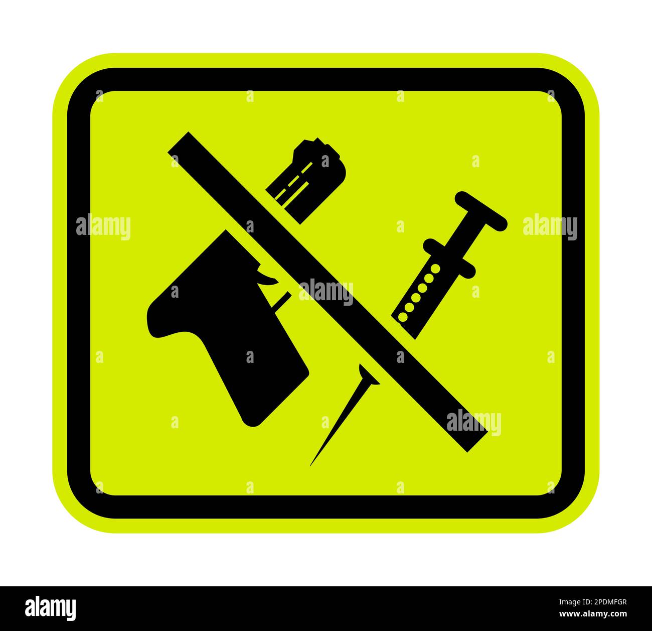 Property Gun Rules Sign Drug Free Gun Free Zone Stock Vector Image
