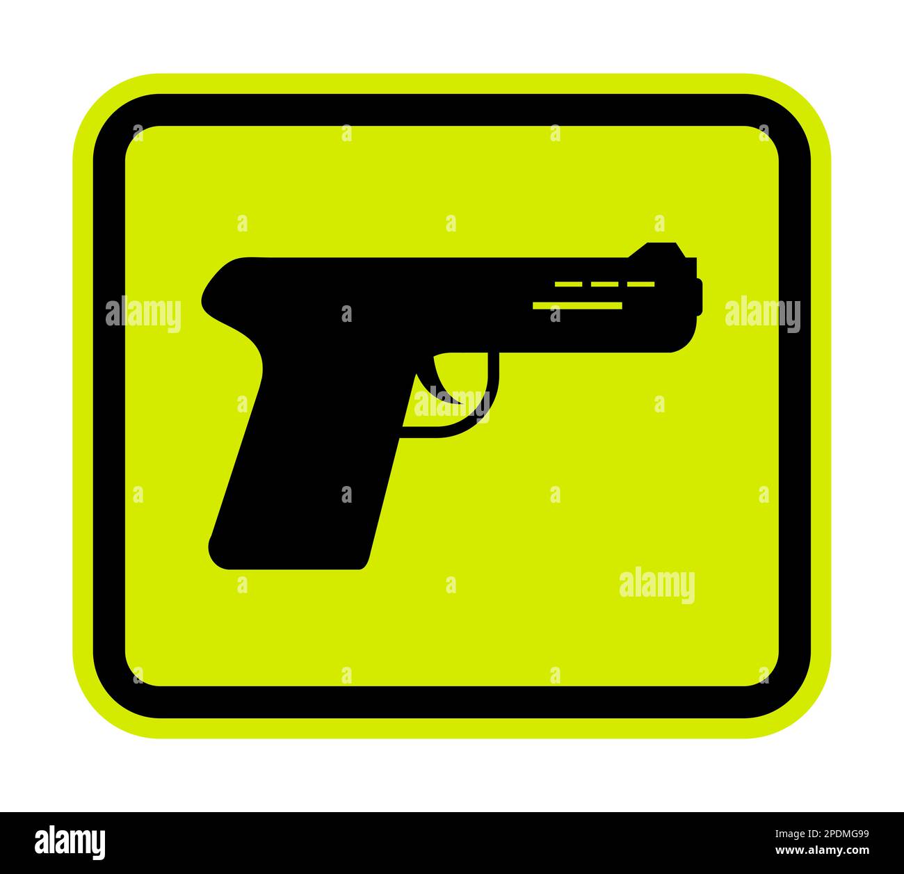 Gun icon isolated on white background Stock Vector