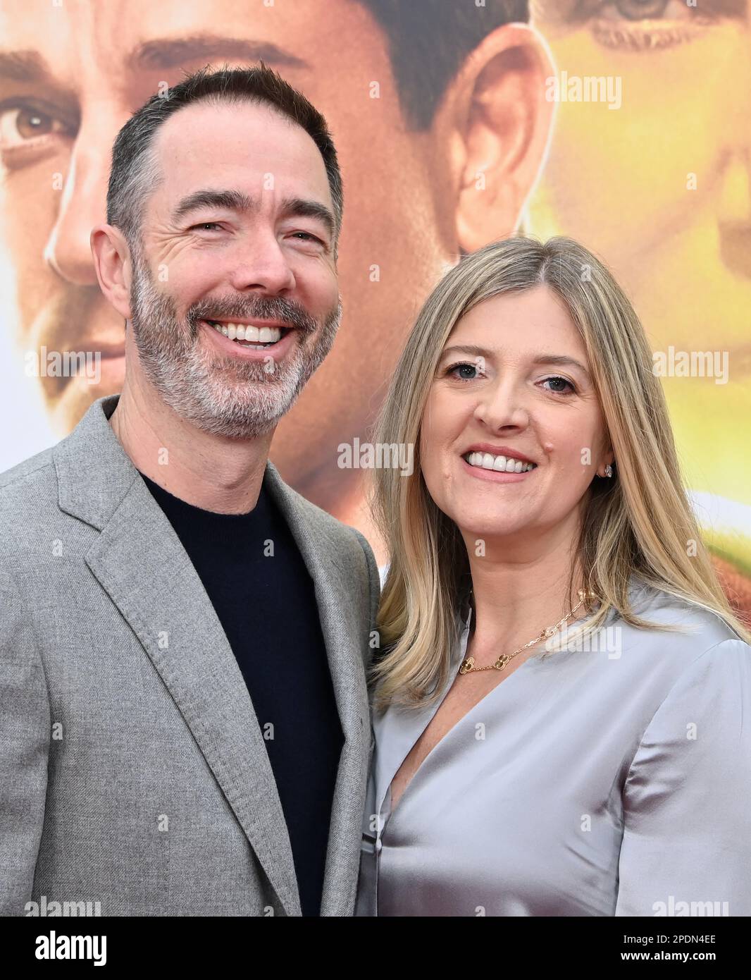 Westwood, CA. 14/03/2023, Chris and Ainsley Davies arriving at