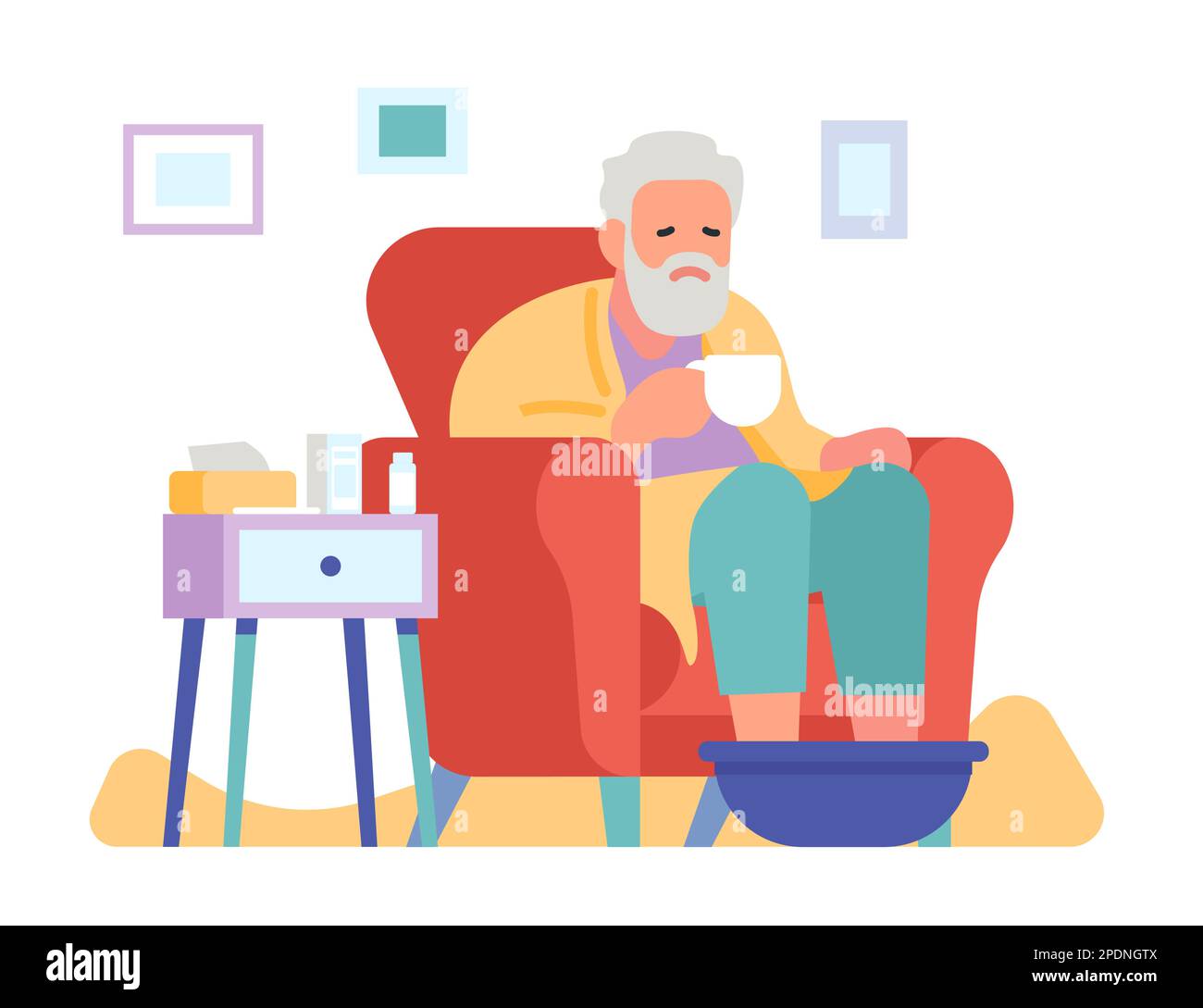 Foot bath senior Cut Out Stock Images & Pictures Alamy