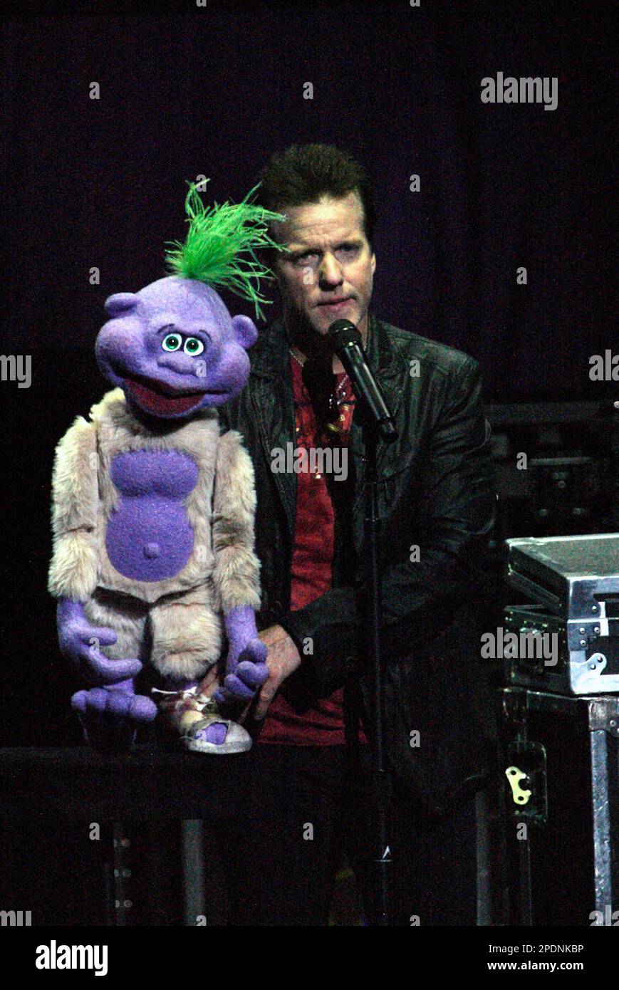Jeff Dunham and 'Peanut' Comedian ventiloquist Jeff Dunham performing