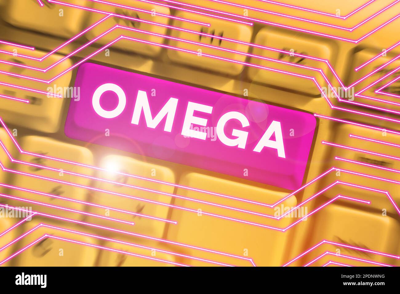Text sign showing Omega. Conceptual photo Class of essential fatty