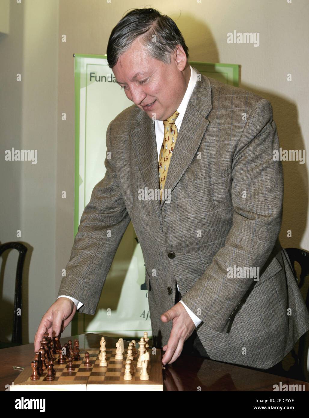 Former Russian Chess World Champion Anatoly Editorial Stock Photo