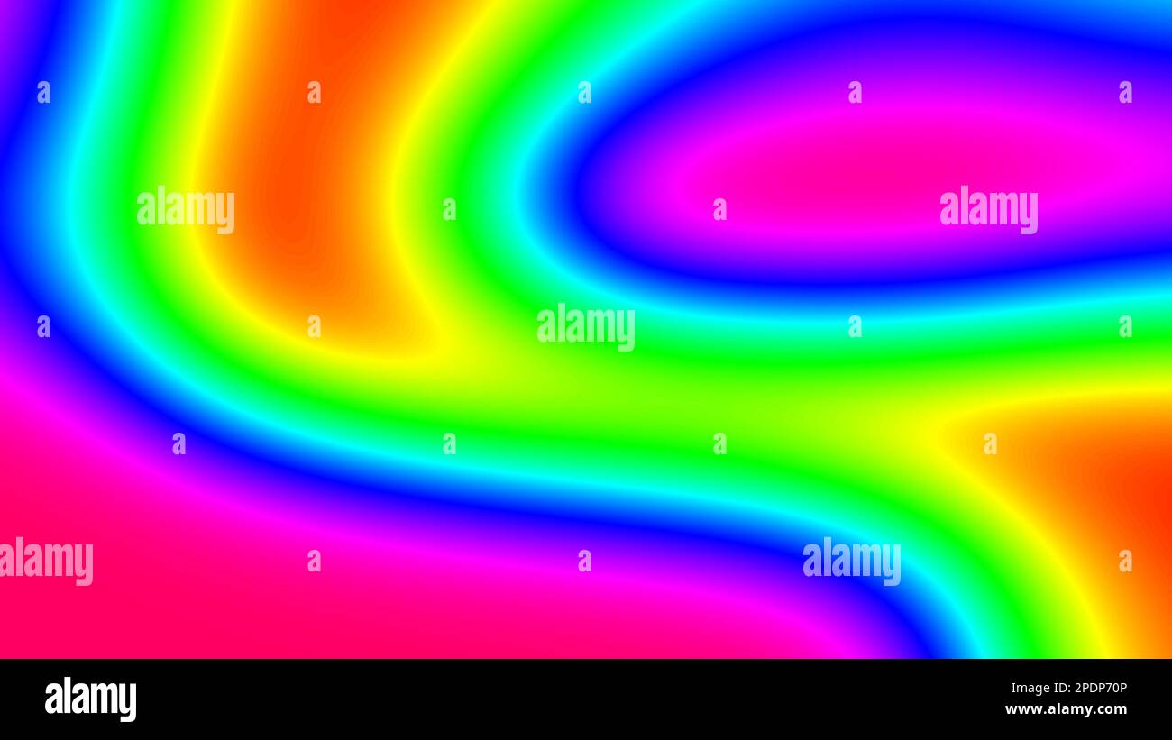 Curvy gradient colorize wavy abstract background. 2D layout ...