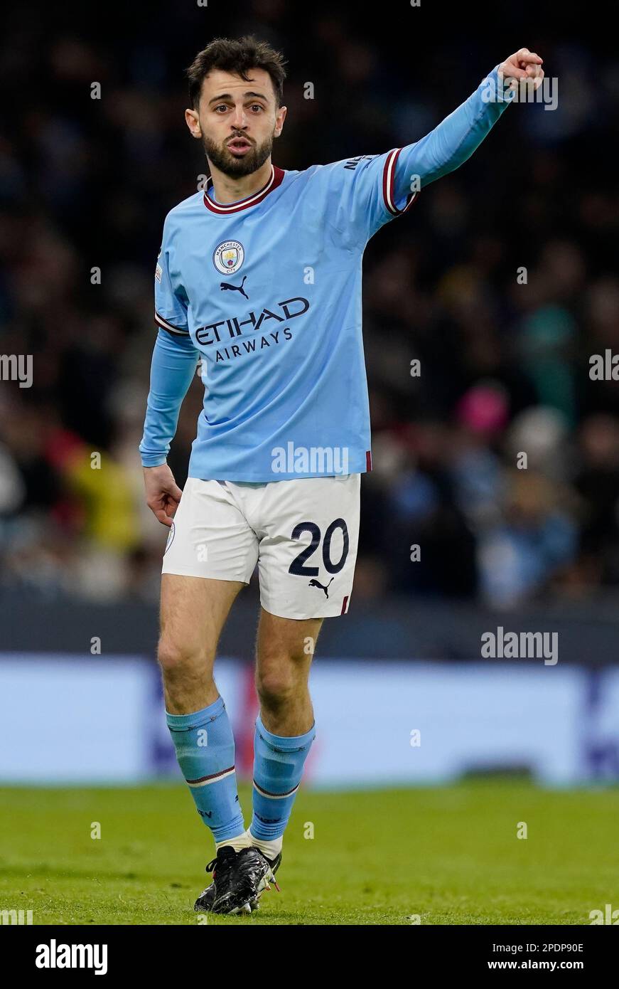 Manchester, UK. 14th Mar, 2023. Bernardo Silva of Manchester City ...