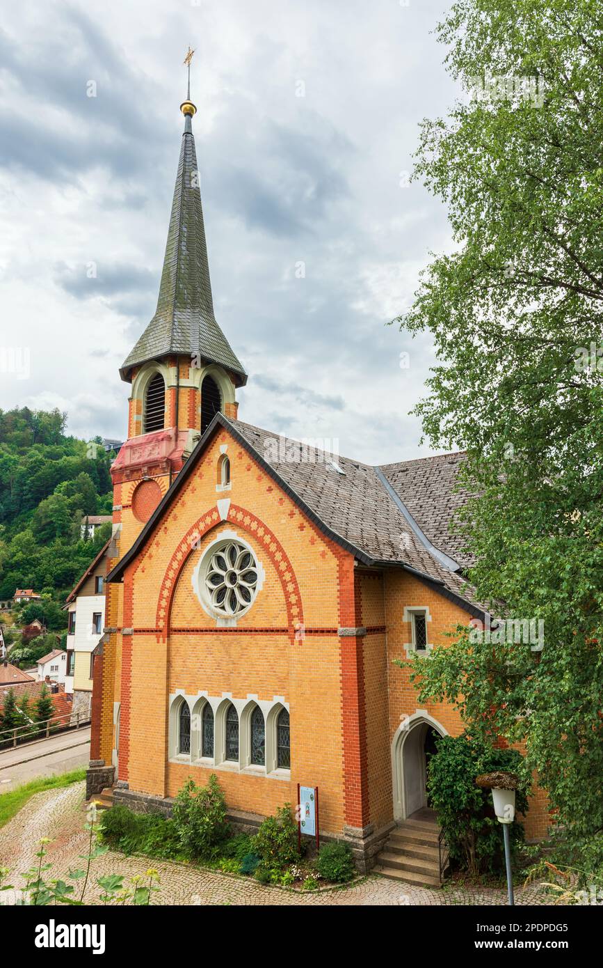 beautiful church in Triberg Germany Stock Photo