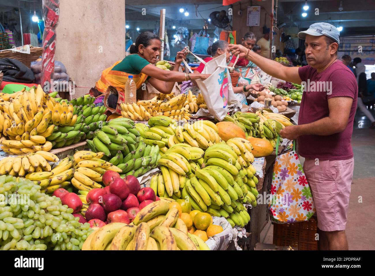 Municipal market Panjim Goa India Stock Photo