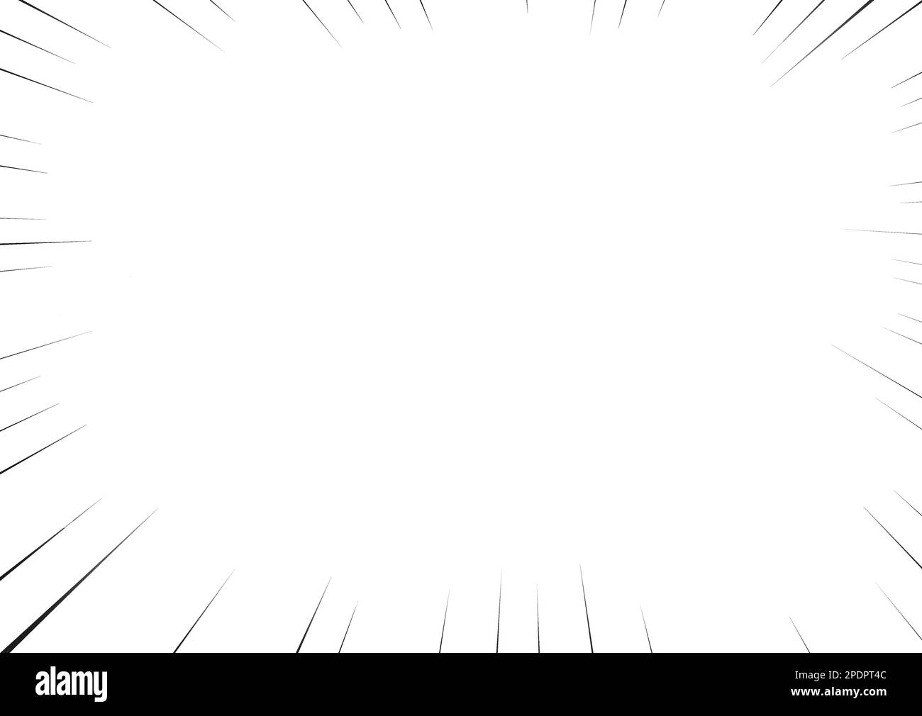 Manga focus speed lines for comic effect frame or splash and explosion