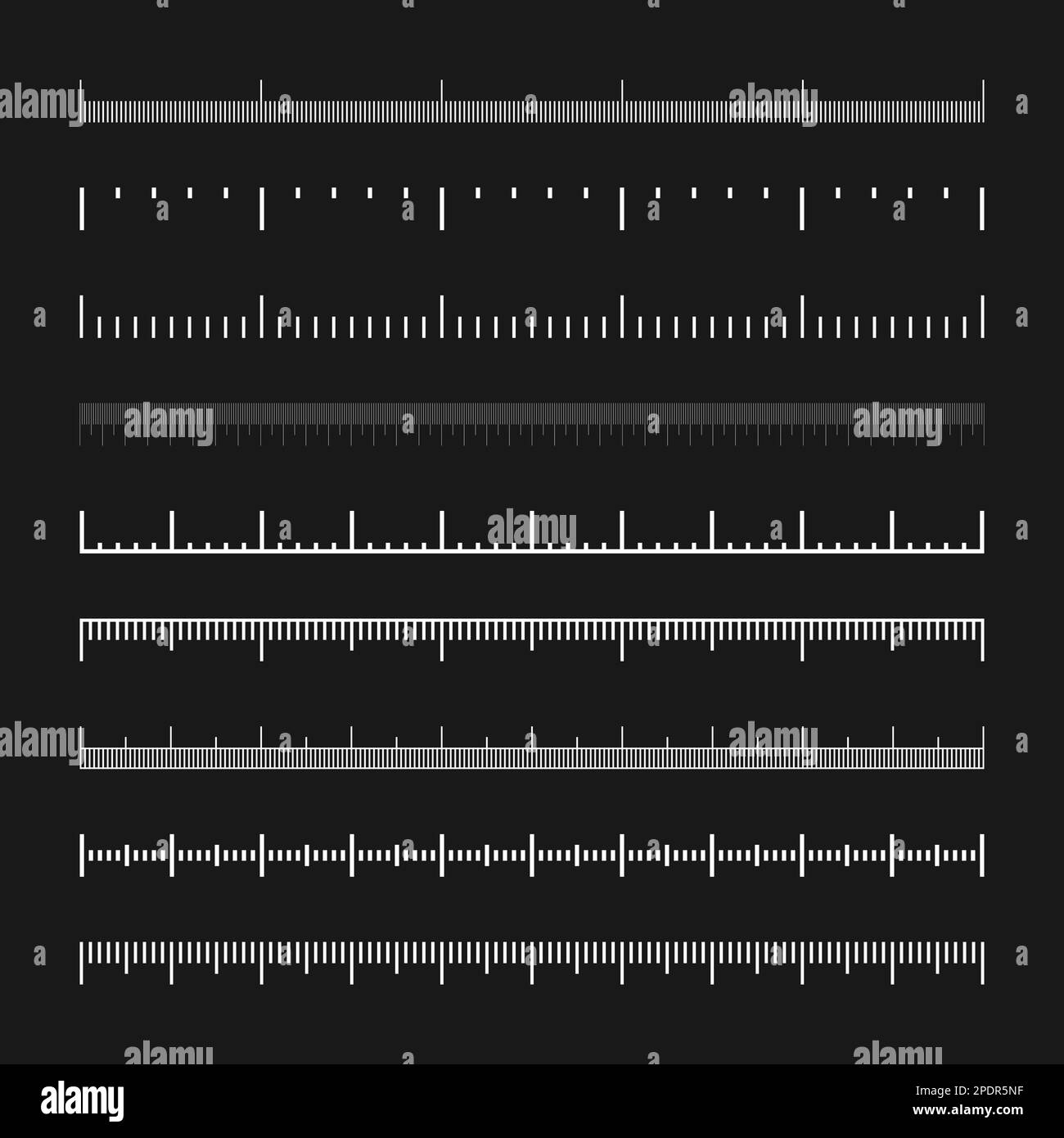 Various Measurement Scales With Divisions Realistic White Scale For various-measurement-scales-with-divisions-realistic-white-scale-for