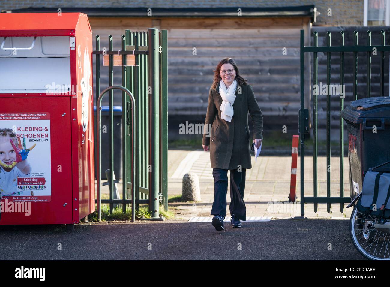 GOUDA - ChristenUnie leader Mirjam Bikker casts her vote for the Provincial  Council elections. ANP JEROEN JUMELET netherlands out - belgium out Stock  Photo - Alamy