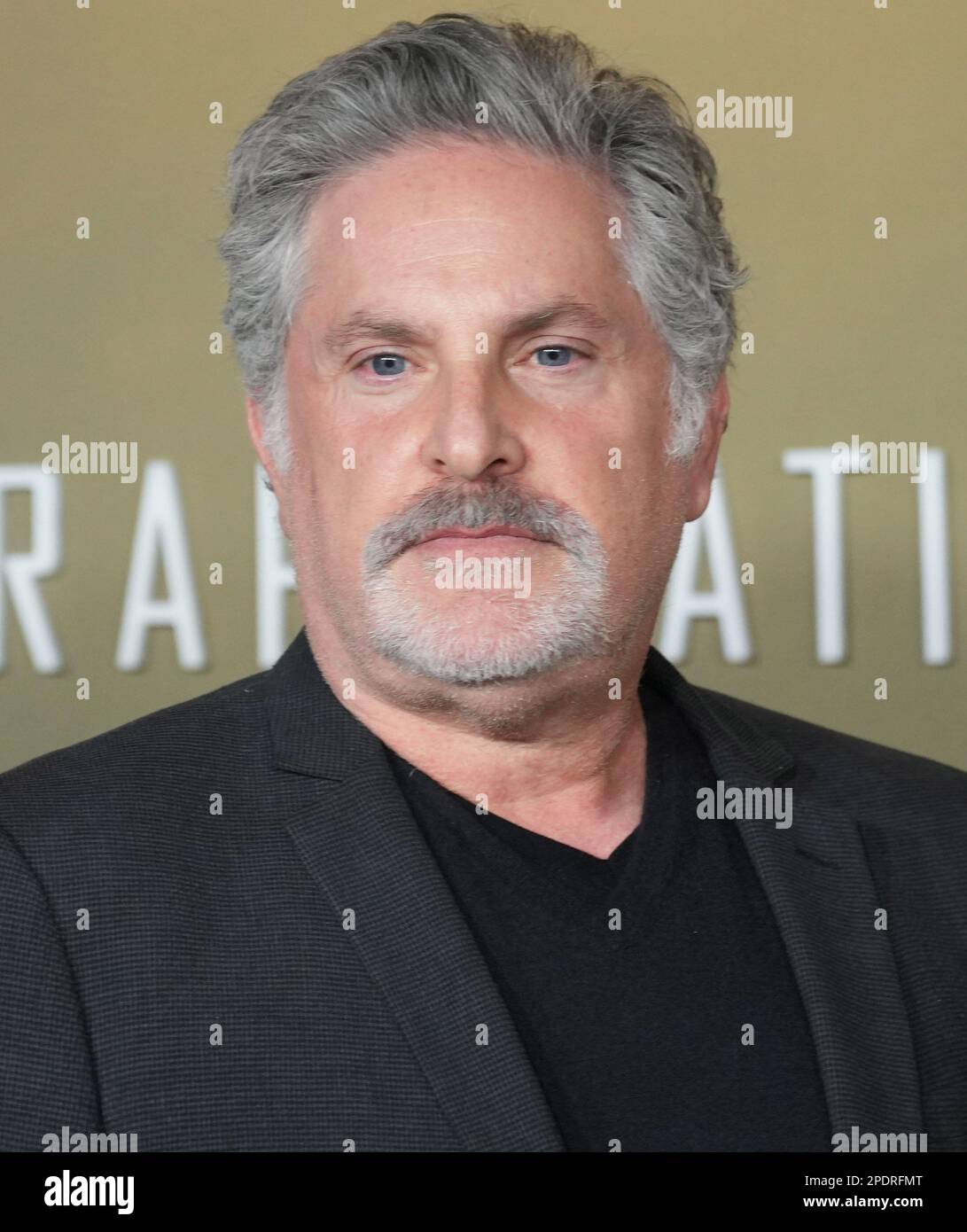 Los Angeles, USA. 14th Mar, 2023. Gregory Jacobs arrives at the Apple Original Series' EXTRAPOLATIONS Premiere held at the Hammer Museum in Westwood, CA on Tuesday, ?March 14, 2023. (Photo By Sthanlee B. Mirador/Sipa USA) Credit: Sipa USA/Alamy Live News Stock Photo