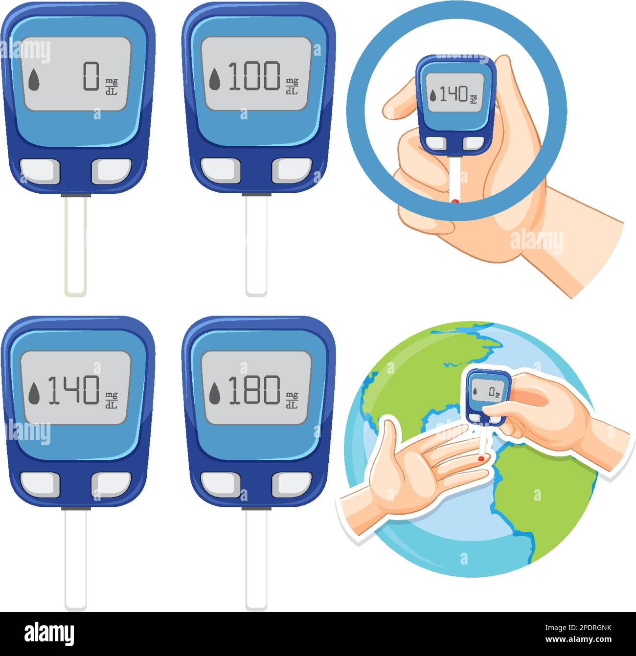 Collection of for Blood Sugar Monitoring illustration Stock Vector Image & Art Alamy