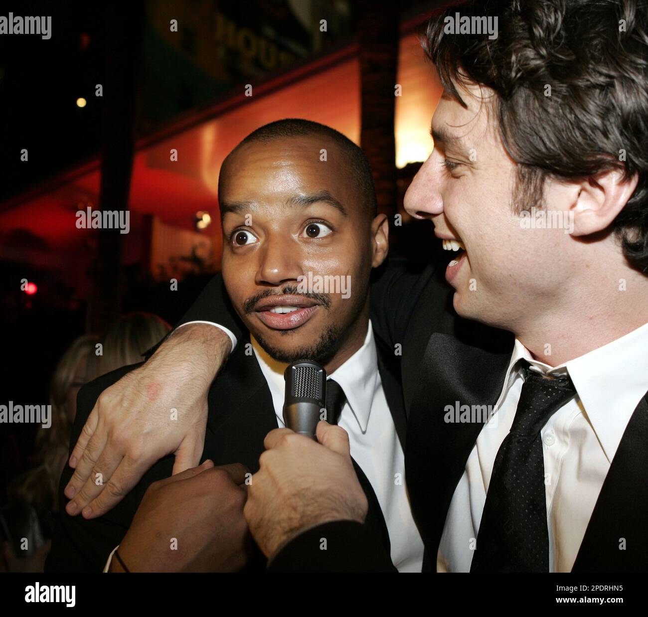 Actors Donald Faison, left, and Zach Braff of the televsion show