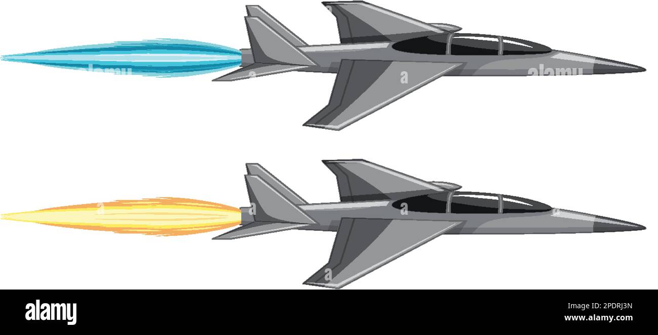 Set of Military Aircrafts illustration Stock Vector Image & Art - Alamy