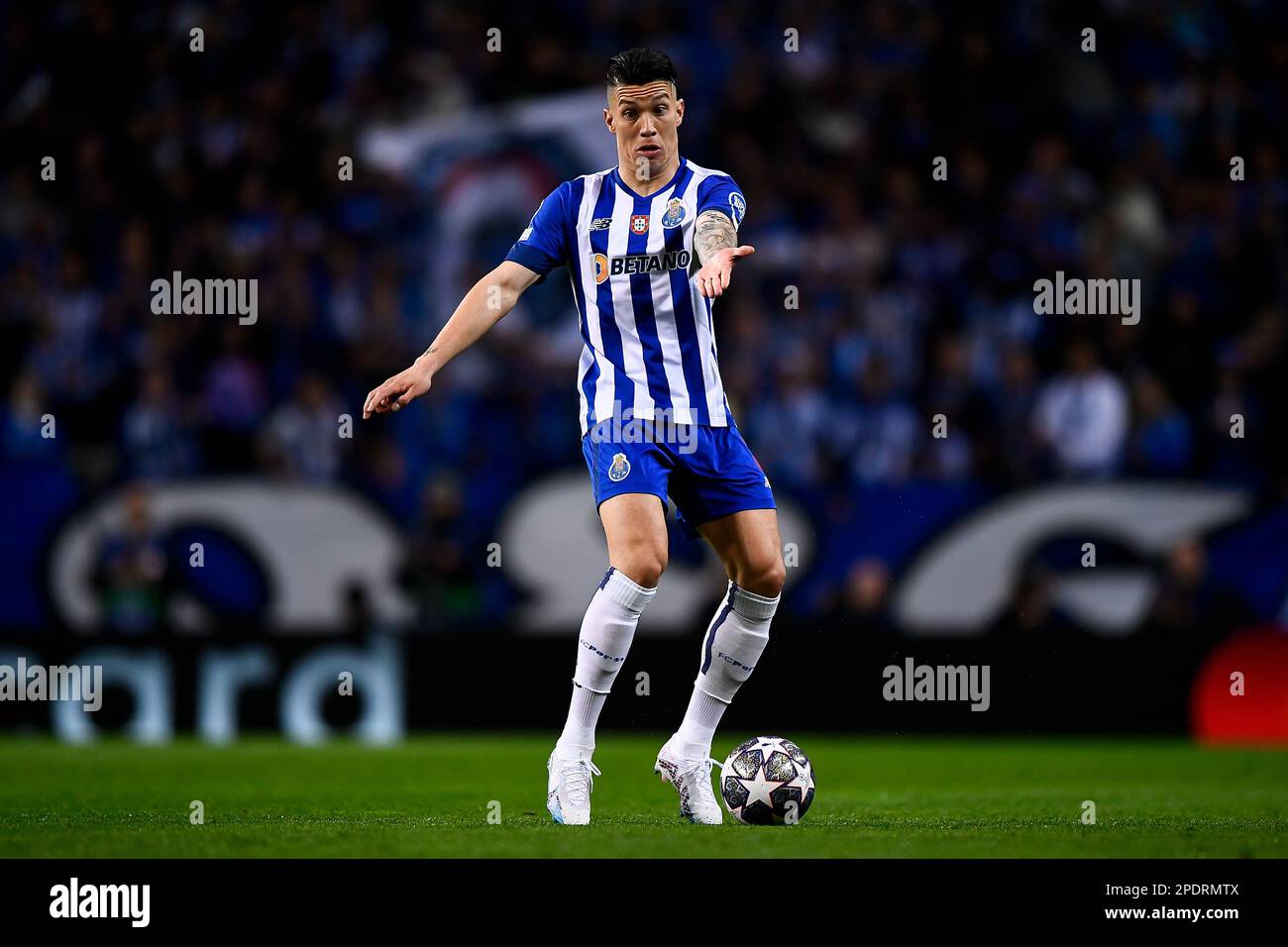 Porto, Portugal. 14 March 2023. Mateus Uribe of FC Porto in action during the UEFA Champions League round of 16 football match between FC Porto and FC Internazionale. Credit: Nicolò Campo/Alamy Live News Stock Photo