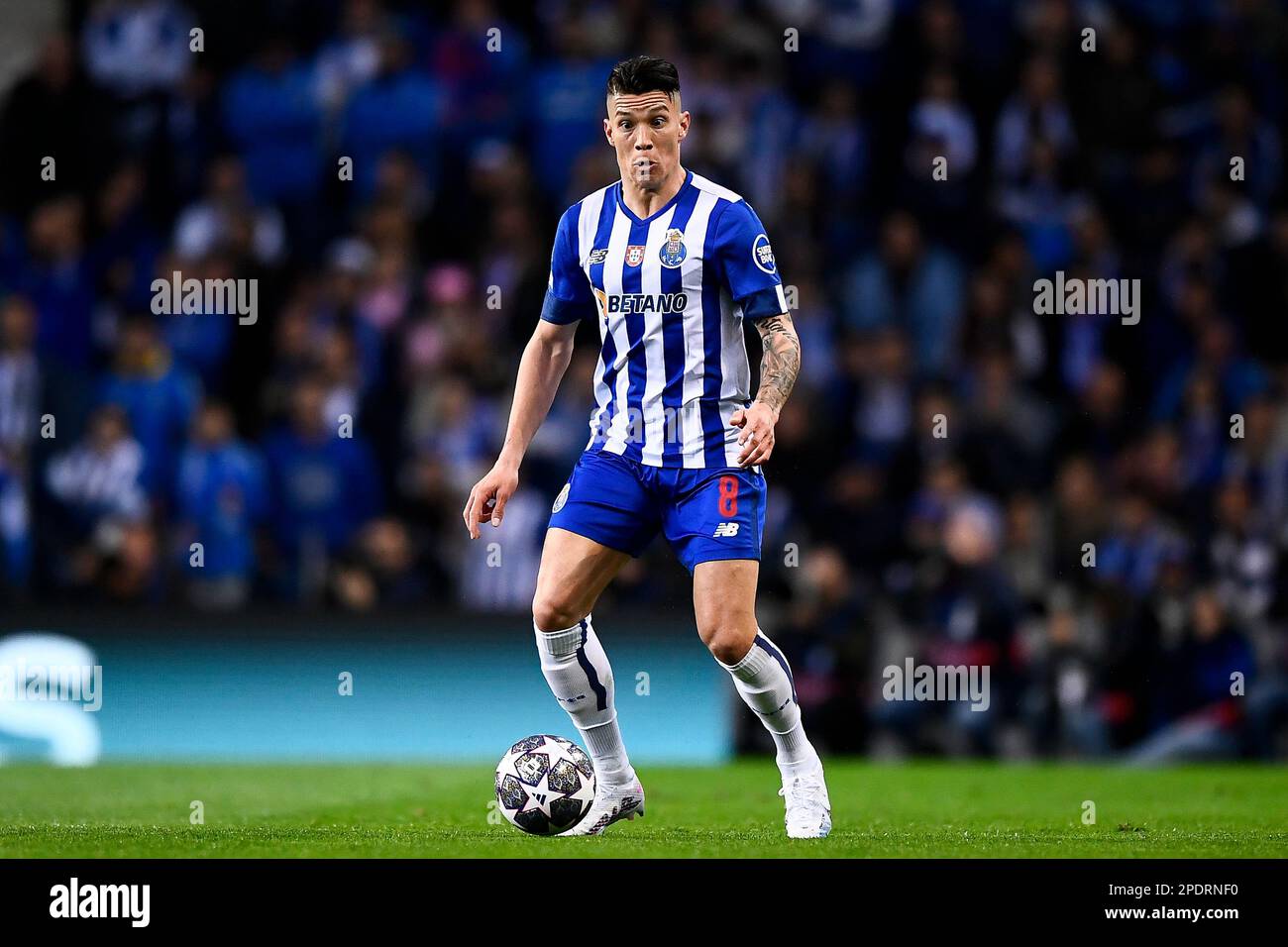 Porto, Portugal. 14 March 2023. Mateus Uribe of FC Porto in action during the UEFA Champions League round of 16 football match between FC Porto and FC Internazionale. Credit: Nicolò Campo/Alamy Live News Stock Photo