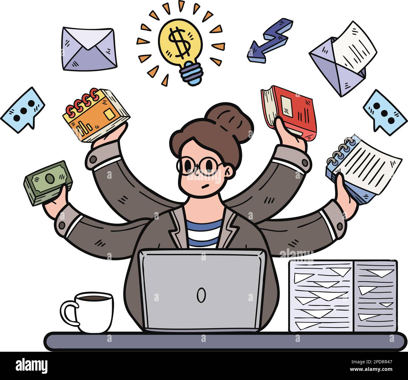 Productivity pose Stock Vector Images - Alamy