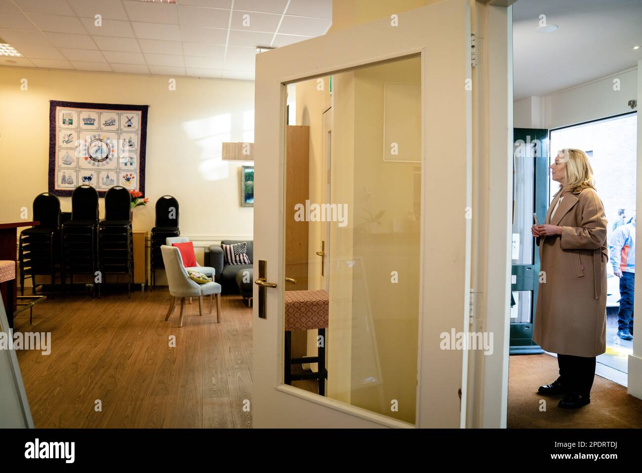 THE HAGUE D66 leader Sigrid Kaag casts her vote for the Provincial