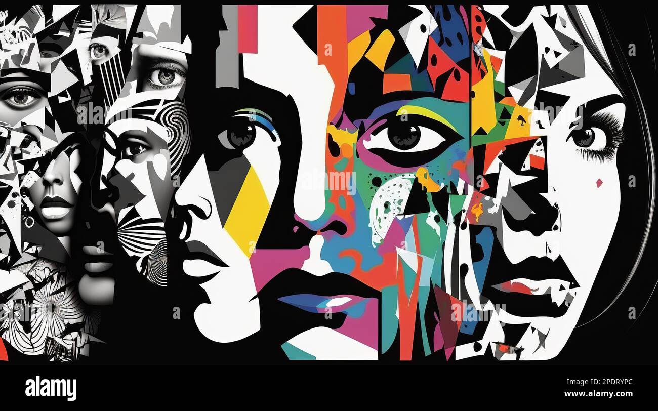 Collage color hi-res stock photography and images - Alamy