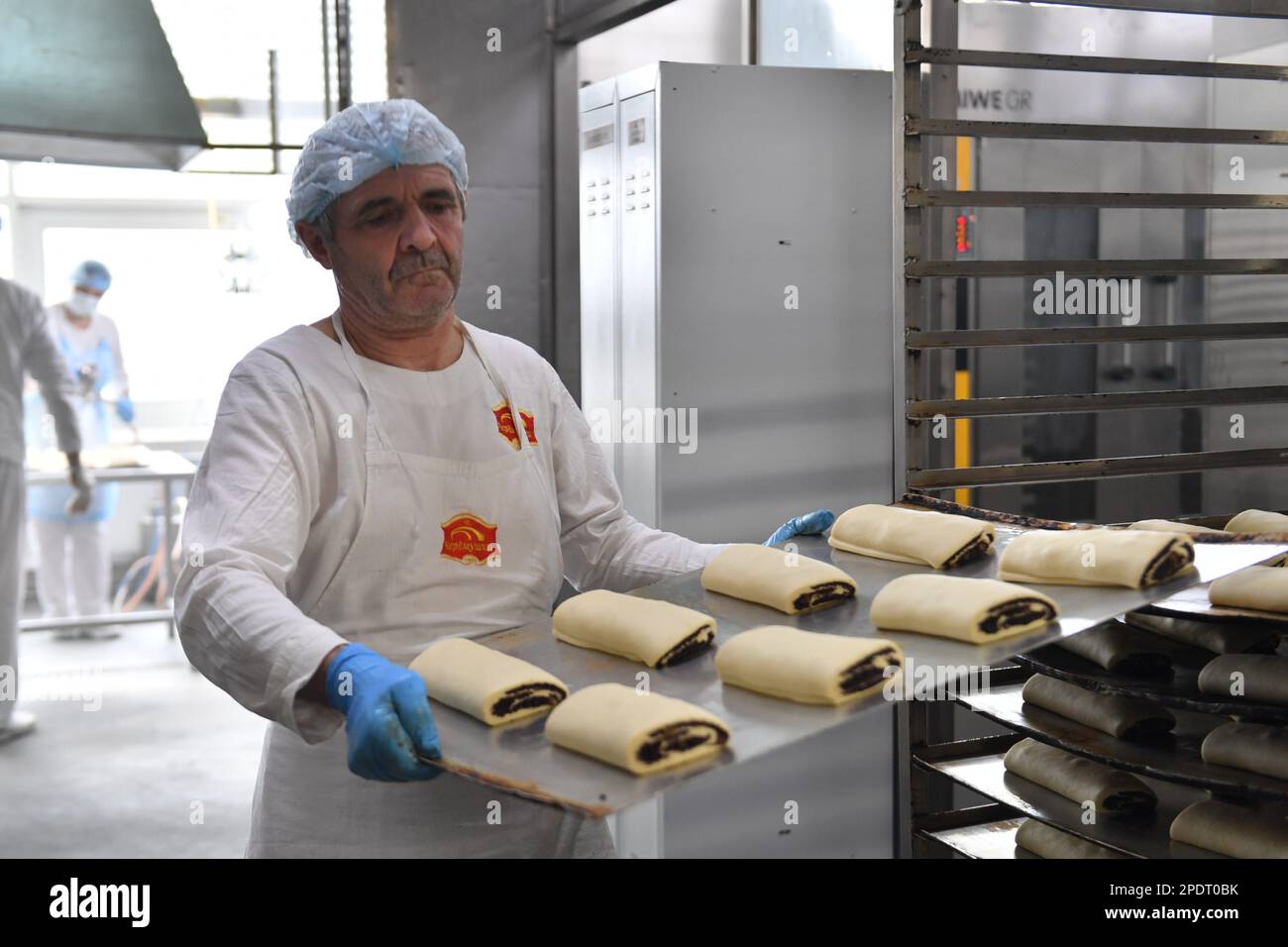 Moscow. Employees at the Cheryomushki confectionery and bakery plant