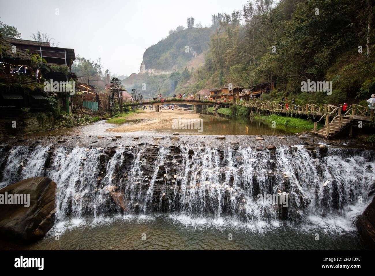 Images from Cat Cat in Sapa, Vietnam Stock Photo