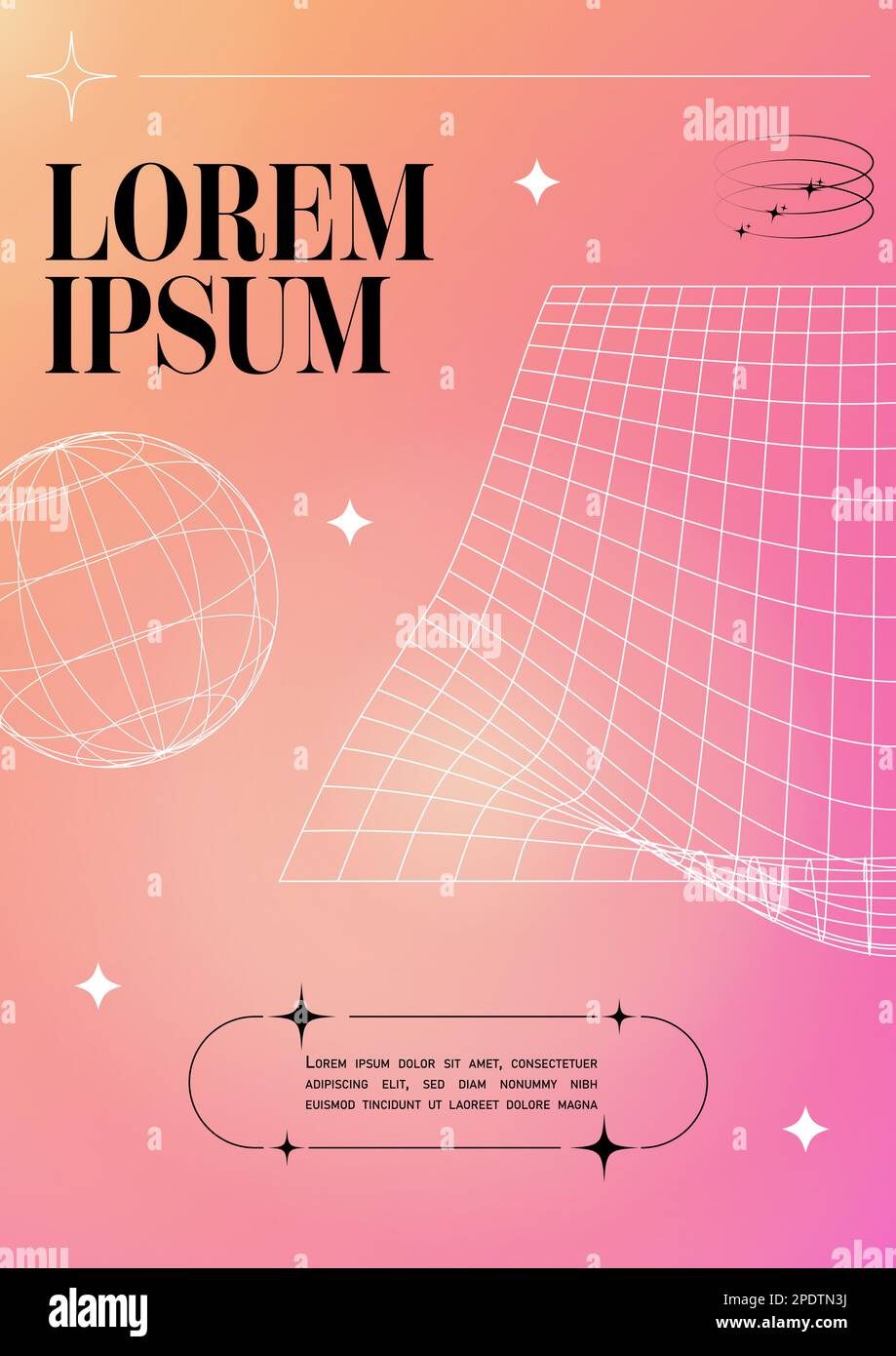 Modern blurred gradient poster in trendy 90s, 00s psychedelic style ...