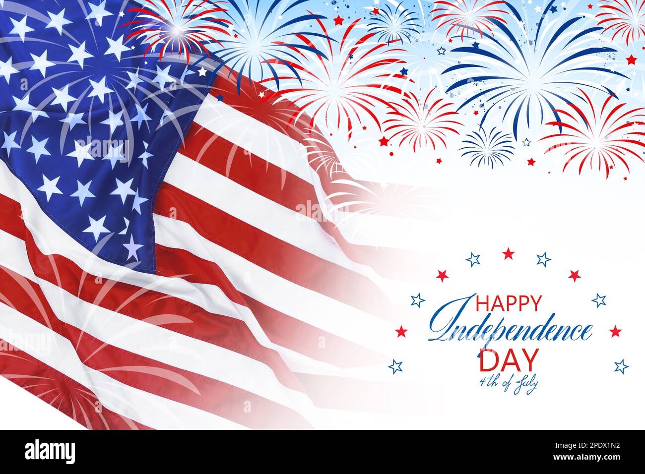 4th of july - Independence Day of USA. American national flag and ...