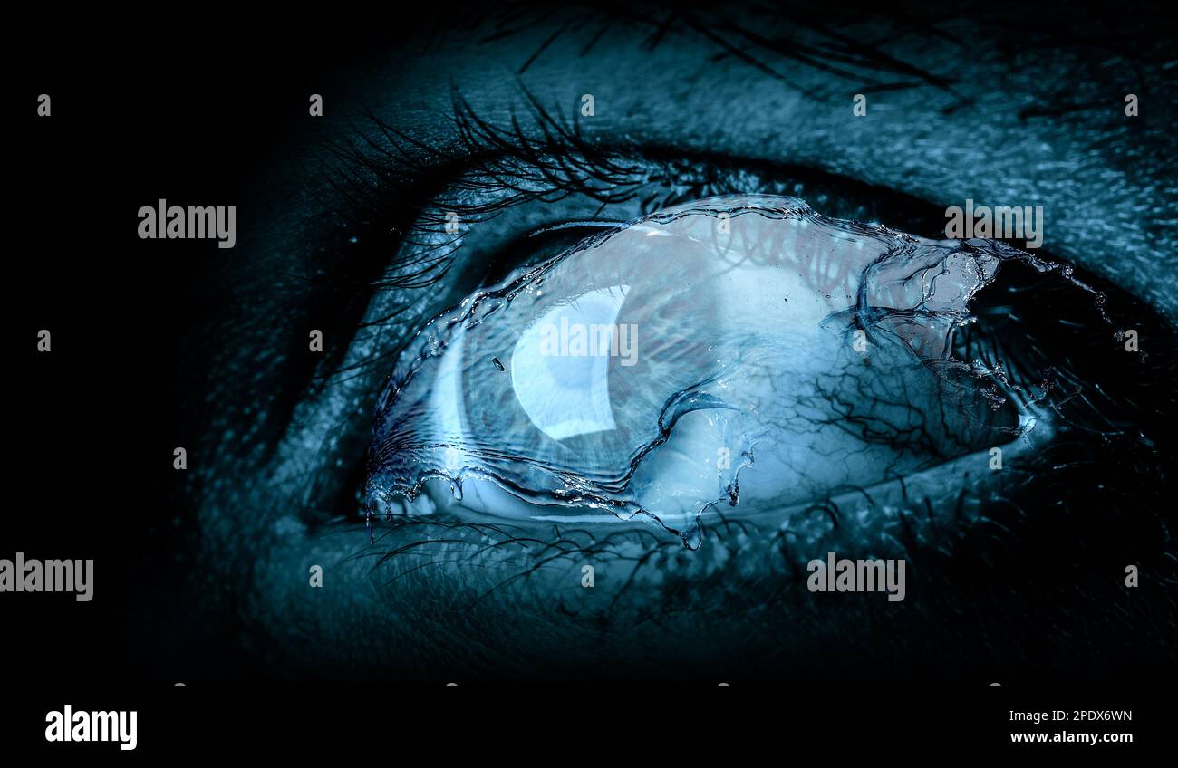 Macro image of human eye Stock Photo - Alamy