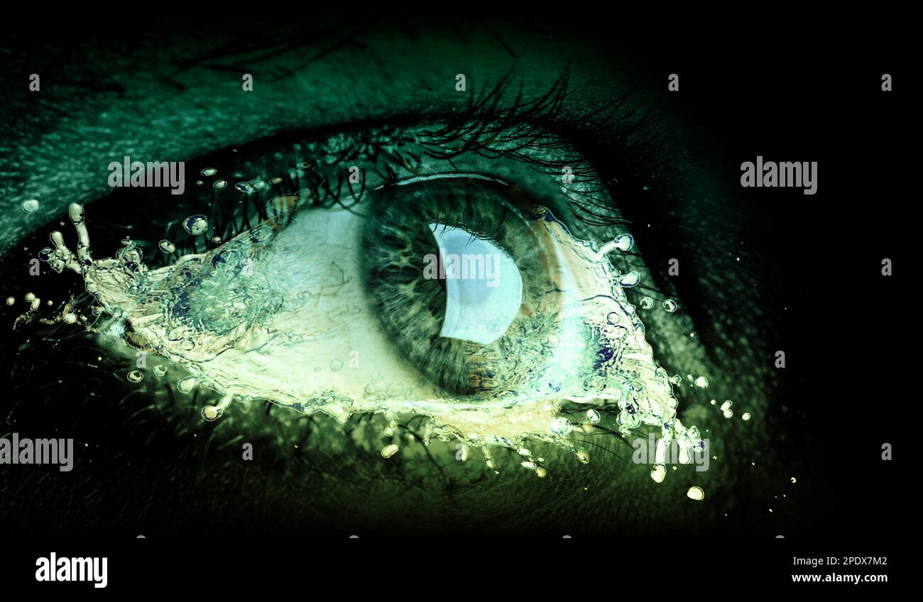 Macro image of human eye Stock Photo - Alamy