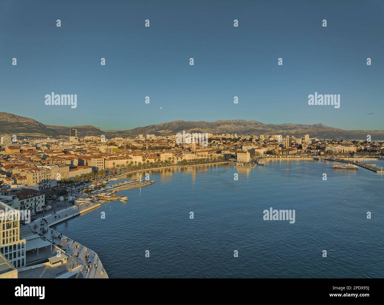 Split harbor waterfront aerial hi-res stock photography and images - Alamy