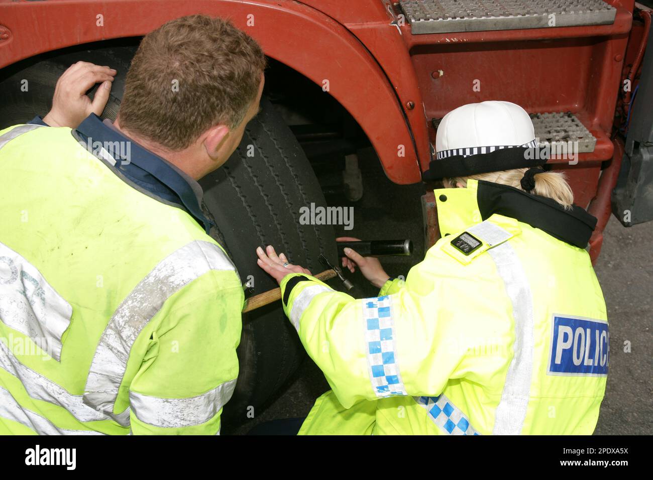 Driver & Vehicle Agency (DVA) enforcement officers carrying out ...