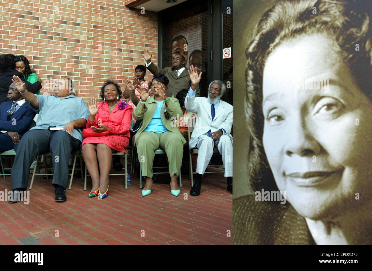 Relatives of Coretta Scott King, from left, Martin Luther King III