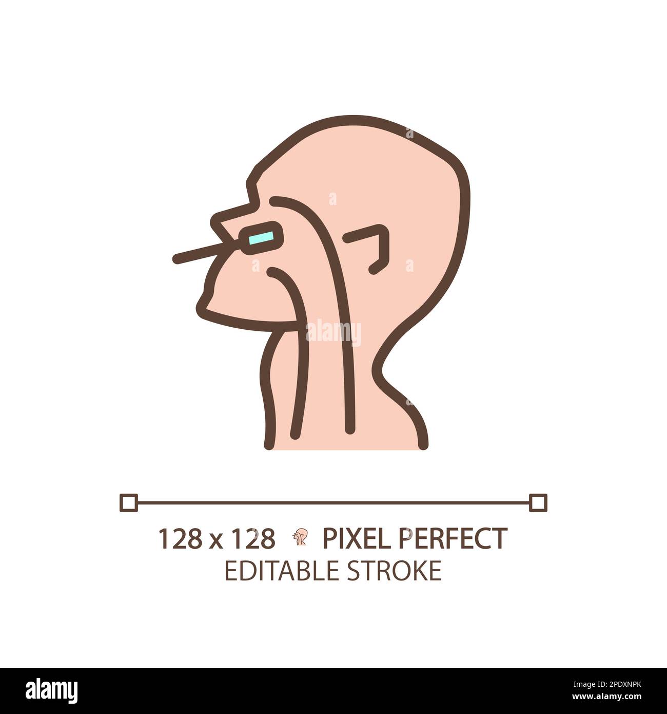 PCR test pixel perfect RGB color icon Stock Vector Image & Art - Alamy